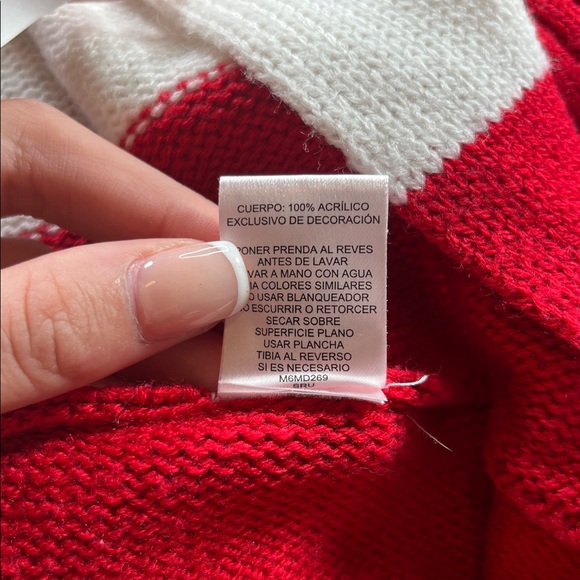 Vintage Y2K Mrs claus elf ugly Christmas sweater dress S holiday festive cozy - Picture 9 of 10